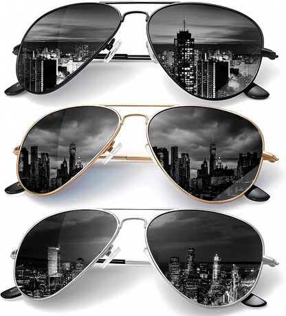 Classic Aviator Sunglasses for Men Women Driving Sun glasses Polarized Lens UV Blocking