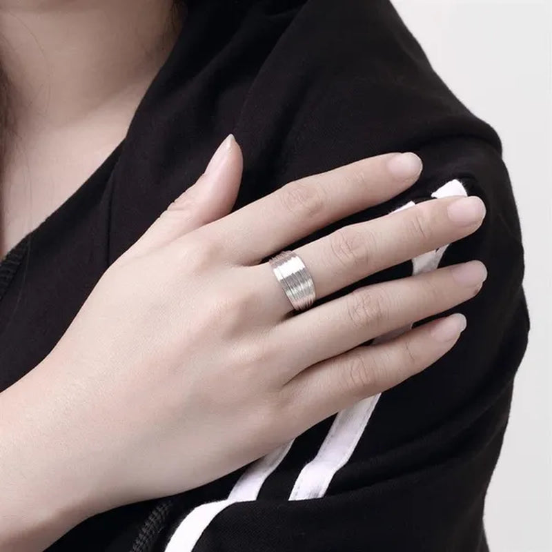 New 925 Sterling Silver Multi-line Rings for Women Adjustable Fashion Wedding Engagement Party Gifts Charm Jewelry