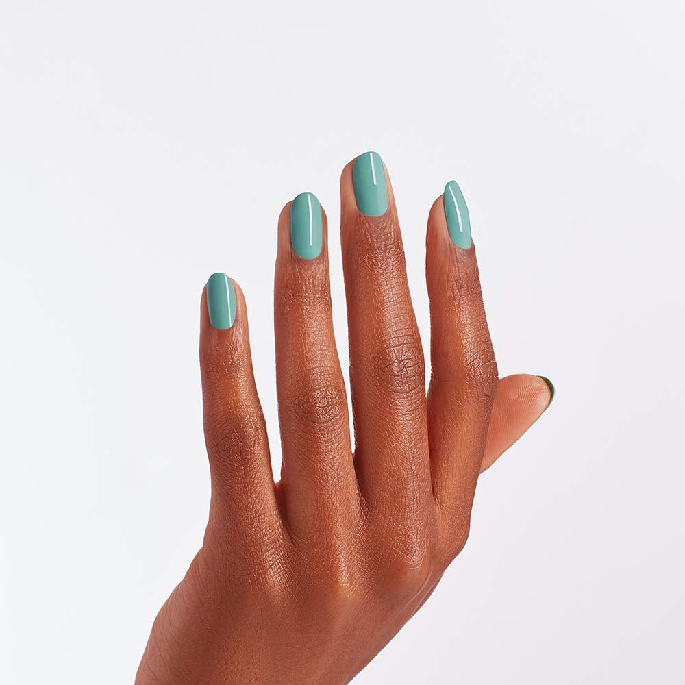 OPI Nail Lacquer, Verde Nice to Meet You, Green Nail Polish, Mexico City Collection, 0.5 fl oz