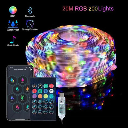 Led Strip Light APP Control RGB Infrared Bluetooth ontroller Christmas Tree Light Christmas Decor For Home Holiday Decorative New Year Lamp Christmas decorations