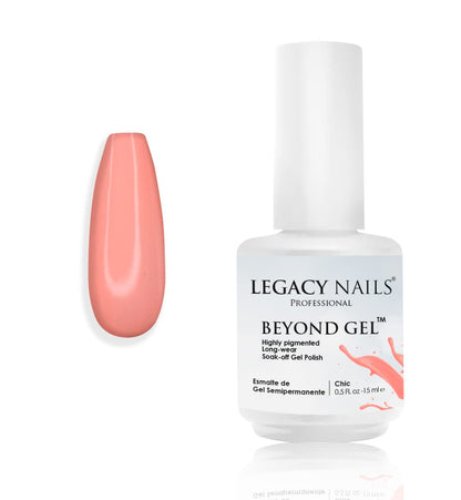 Professional Beyond Gel Soak-Off Nail Gel Polish Full Coverage Highly Pigmented Gel Nail Polish (BEYOND GEL - BEIGE 1/2 OZ)