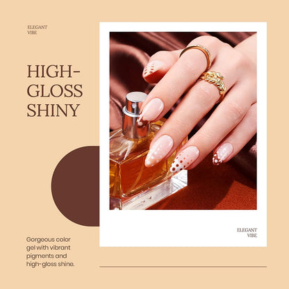 Beetles Brown Gel Nail Polish Set Nude Gel Polish Nail Set 6 Colors Sandstorm Collection Peach Brown Natural Manicure Kit Soak off Uv Led Lamp Needed for Women Gift Diy Home