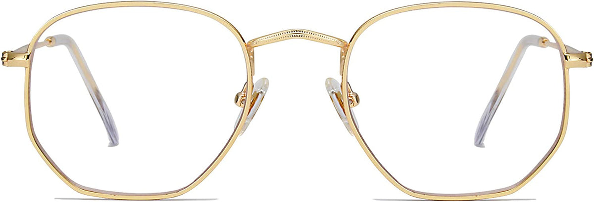 Small Blue Light Blocking Glasses Hexagonal Eyeglasses Frame Anti Blue Ray Glasses One and Only SJ5036