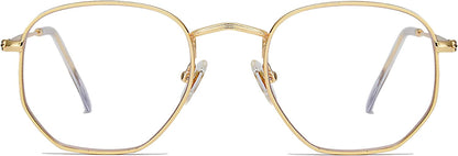 Small Blue Light Blocking Glasses Hexagonal Eyeglasses Frame Anti Blue Ray Glasses One and Only SJ5036