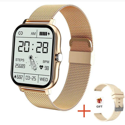 LIGE New Women Smart Watch Men 1.69" Color Screen Full touch Bluetooth Call Smart Bracelet Life Waterproof Fitness Tracker Ladies Health Bracelets Relogio Smartwatch+Gift