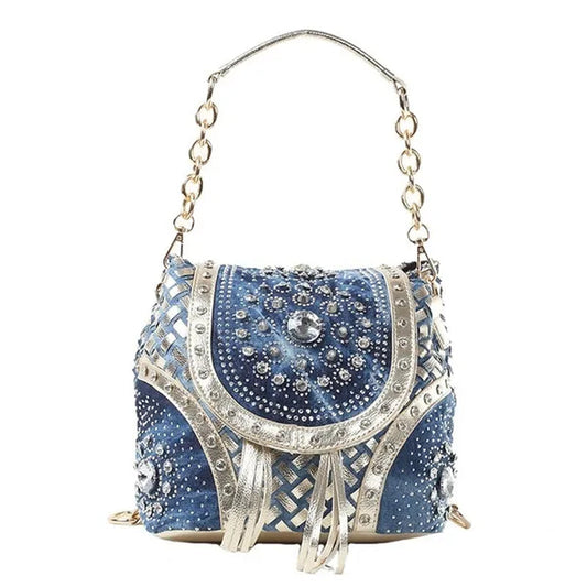 Fashion Multifuction Handbag Backpack Designer Shoulder Bag Diamond Tassel Women Mini Shoulder Bags Ladies Tote Bag