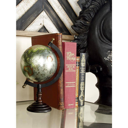 10 In. Brown Mango Wood Decorative Globe