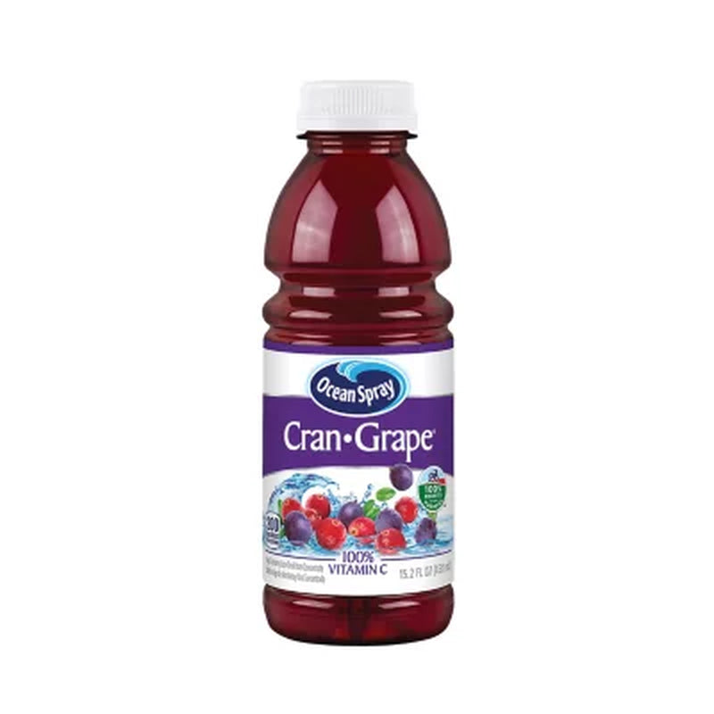 Ocean Spray Cranberry Grape Juice Cocktail 15.2 Fl. Oz., 12 Pk.