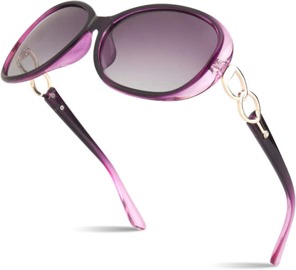Sunglasses Womens Polarized Trendy Oversized Sun Glasses Fashion Ladies Shades 100% UV400 Protection S85