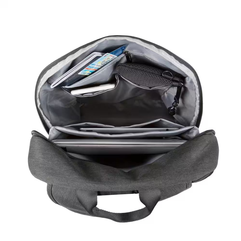 17.5 In. H Anti-Theft Metro Gray Backpack