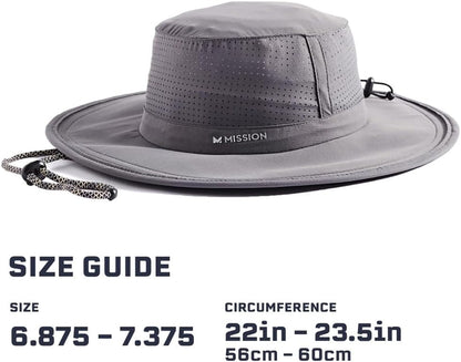 Cooling UPF Boonie Hat - Unisex Sun Hat for Hiking, Beach & Fishing - Sweat & Water Activated Technology