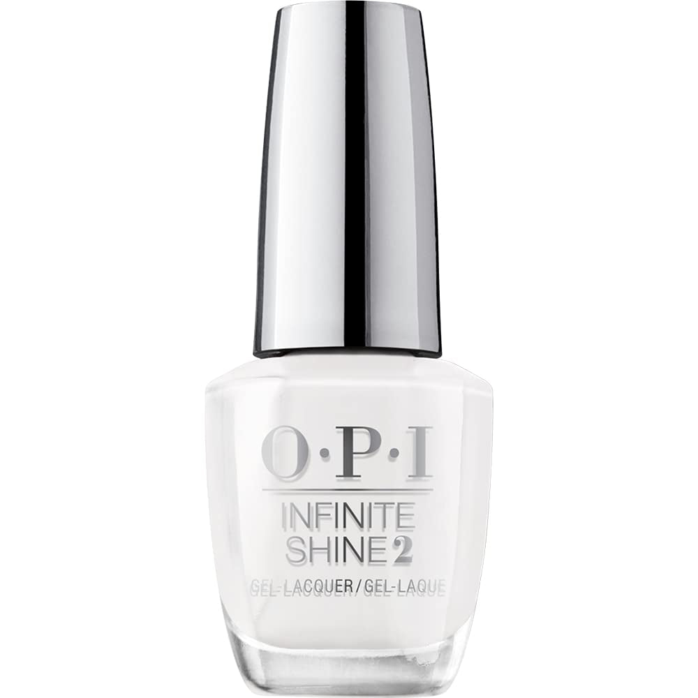 OPI Infinite Shine 2 Long-Wear Lacquer, Alpine Snow, White Long-Lasting Nail Polish, 0.5 Fl Oz