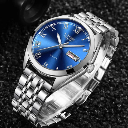 2019 LIGE New Rose Gold Women Watch Business Quartz Watch  Luxury Female Wrist Watch Girl Clock