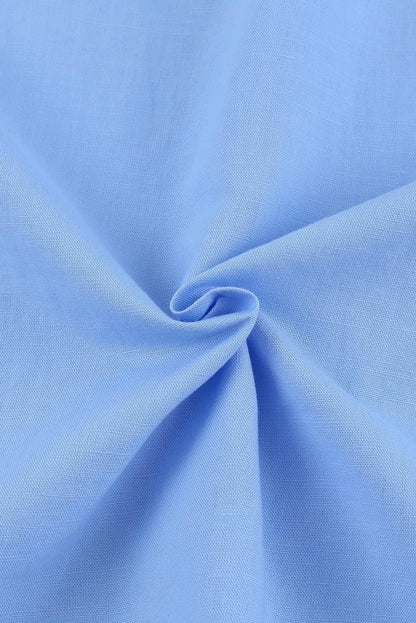 Mens Cotton Linen Casual Stylish Button down Shirt Long Sleeve Dress Shirts