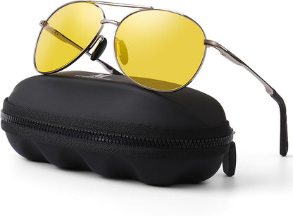 Aviator Sunglasses for Men Polarized Women UV Protection Lightweight Driving Fishing Sports Mens Sunglasses MX208