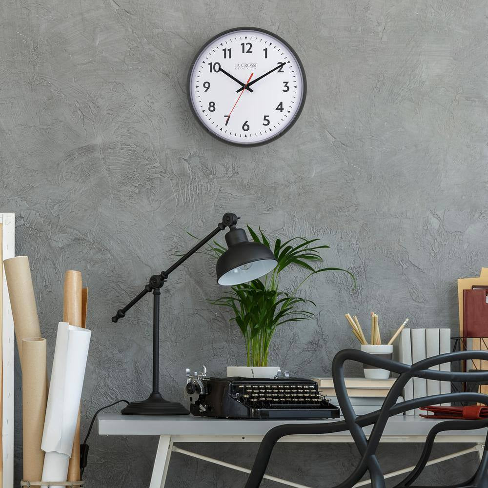 13 In. Info-Tech Commercial Quartz Analog Wall Clock