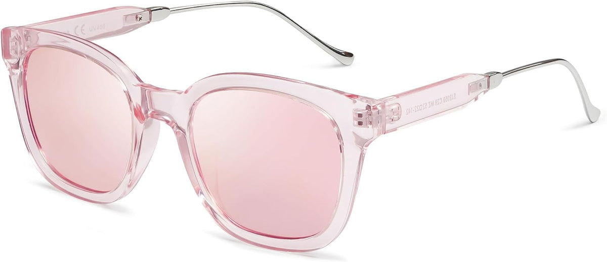 Classic Square Polarized Sunglasses for Women Men Retro Trendy UV400 Sunnies SJ2050
