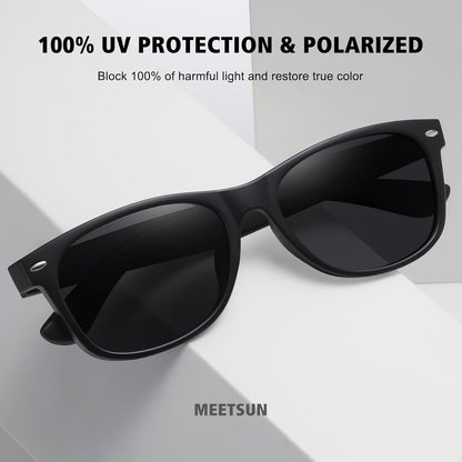 Classic Polarized Sunglasses for Women Men Trendy Retro Sun Glasses for Driving UV Protection (3 Pack)