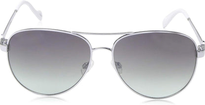 Women's J5596 Stylish Metal Aviator Pilot Sunglasses with Uv400 Protection. Glam Gifts for Her, 60 Mm