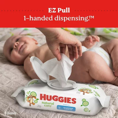Huggies Natural Care Baby Wipes, Cucumber and Green Tea, 17 Pk., 1088 Wipes