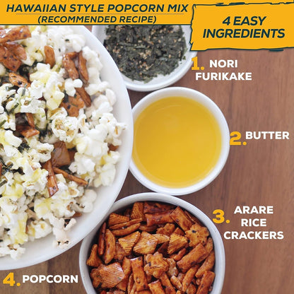 Premium Mixed Arare Rice Crackers Mochi Crunch Japanese Hawaiian Style Asian Snack Mix 1LB 16Oz