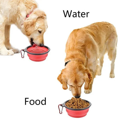 350/1000Ml Pet Dog Bowl Collapsible Dog Water Bottle Portable Dog Food Container Puppy Feeder Outdoor Travel Camping Dog Accessories