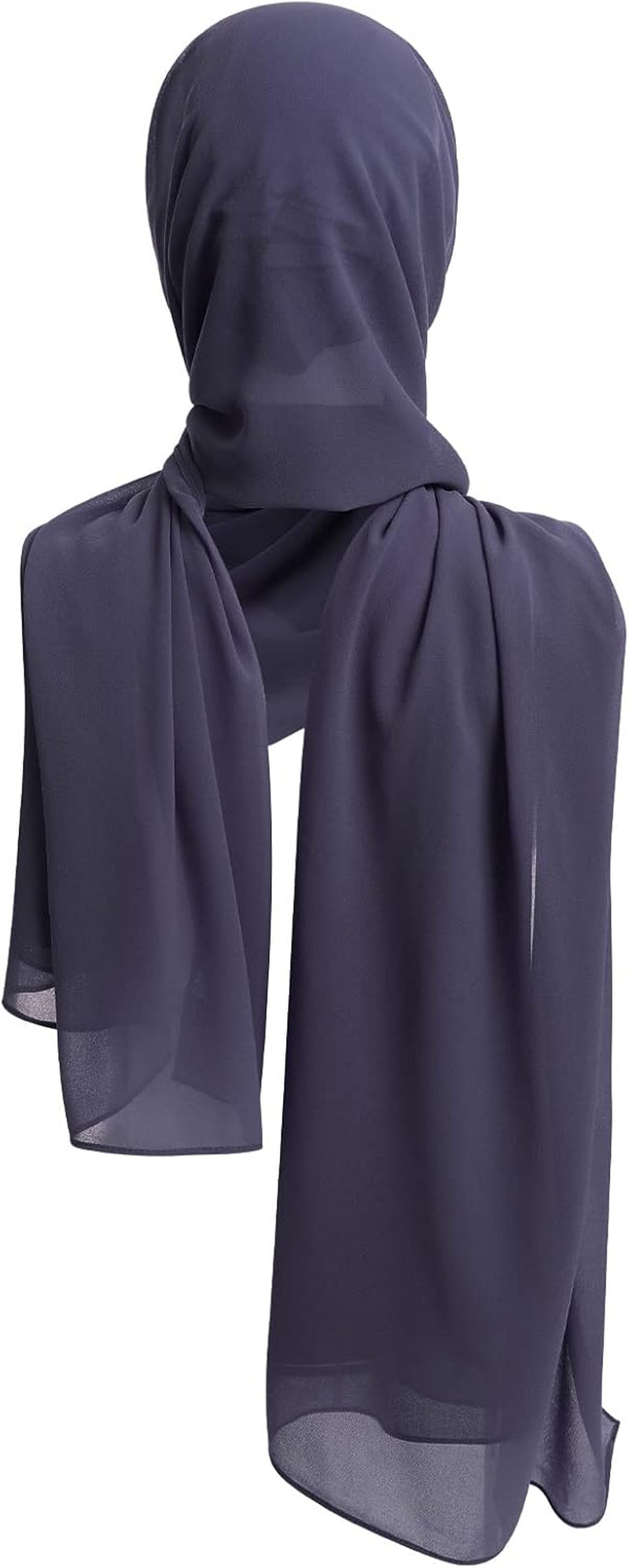 Women Muslim Long Khimar Ramadan Eid Prayer Garment Hijab Scarf Wrap Lightweight Chiffon Abaya Jilbab Islam Niqab