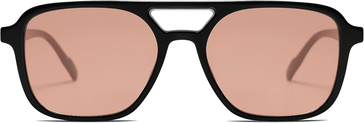 Retro Aviator Sunglasses for Women Men,Trendy Rectangle Womens Mens Shades Sun Glasses SJ2202
