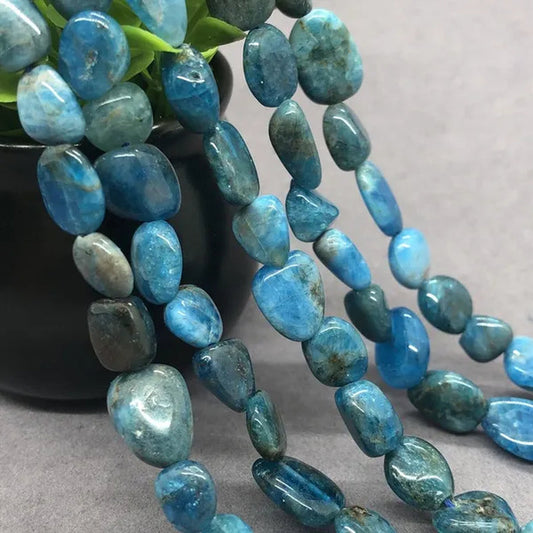 Apatite Bead Natural Loose Stone DIY Semi Precious Irregular Conformal Gem