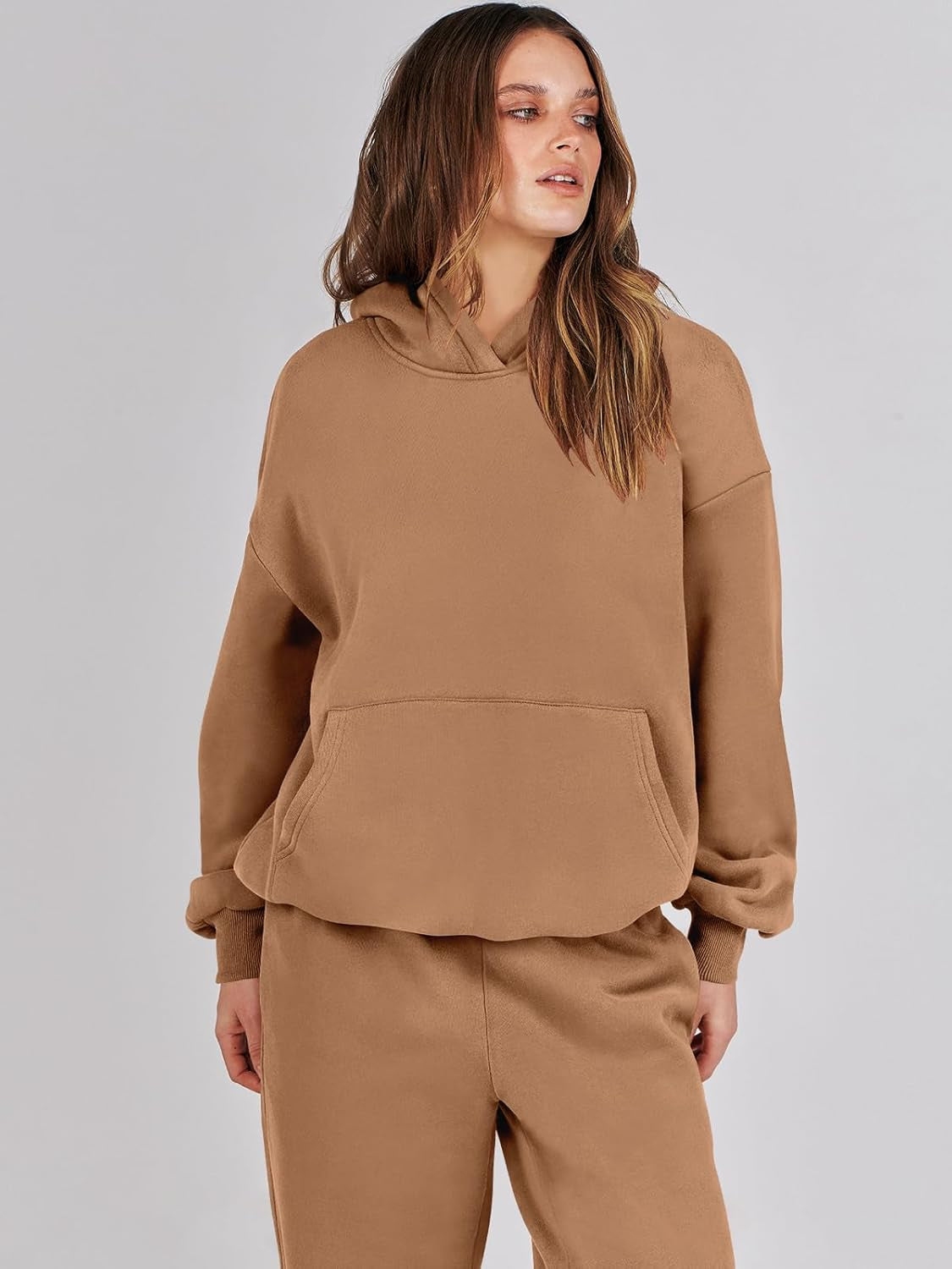 Womens 2 Piece Outfits Lounge Hoodie Oversized Sweatshirt Jogger Sweatpants Y2K Tracksuit Sweatsuit Set Fall Clothes