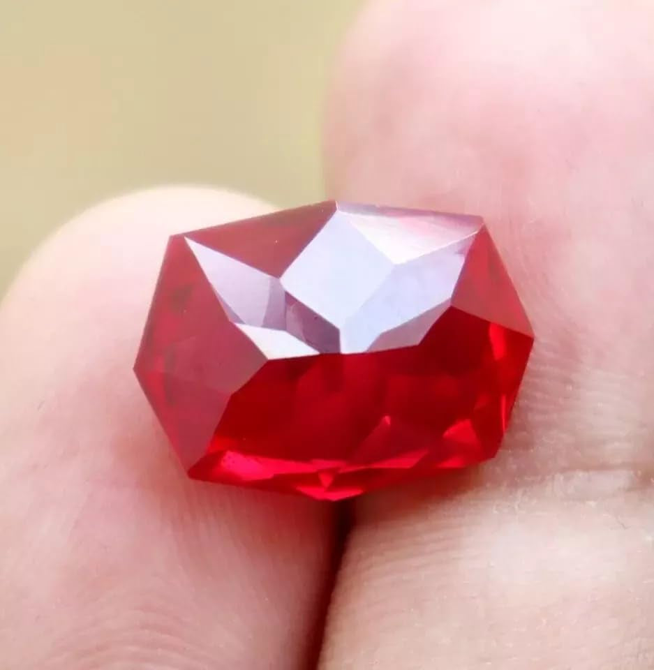 10-12 Ct Real Crystal Natural Red Ruby Fancy Shape Certified Loose Gemstones for Jewelry Making