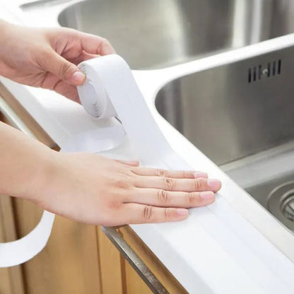 Waterproof Self-Adhesive PVC Sealing Strip Tape - Perfect for Bathroom Shower Sink & Toilet!