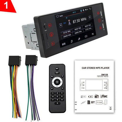 ESSGOO 1Din 5 Inch IPS HD Touch Screen Car MP5 Player Bluetooth 2USB FM Radio Car Stereo Support Mirrorlink and Rear View Camera