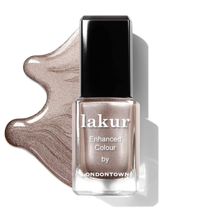 Neutral Shades Nail Polish, Lakur, Vegan Chip-Resistant Long-Lasting Nail Lacquer, 0.4 Fl Oz
