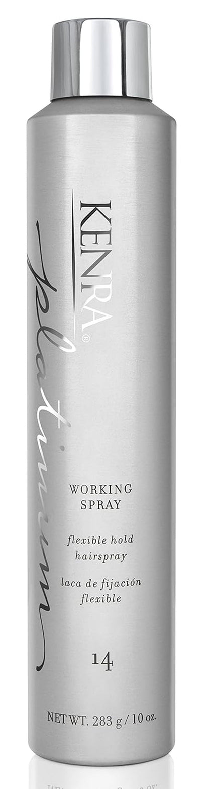 Kenra Platinum Working Spray 14 | Flexible Hold Hairspray | Fast-Drying, Non-Sticky | Creates Volume & Texture | Leaves Hair with Frizz-Free Shine | All Hair Types