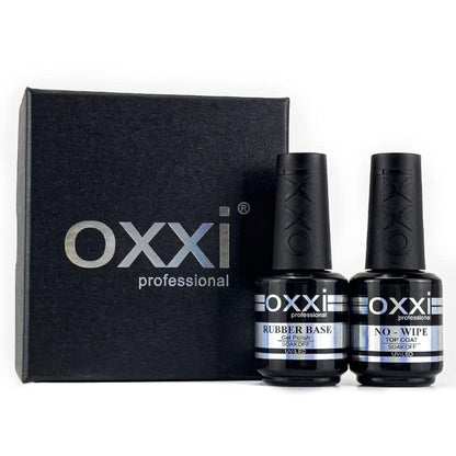 2X15ml Rubber Base,No Wipe Top Coat Gel Nail Polish