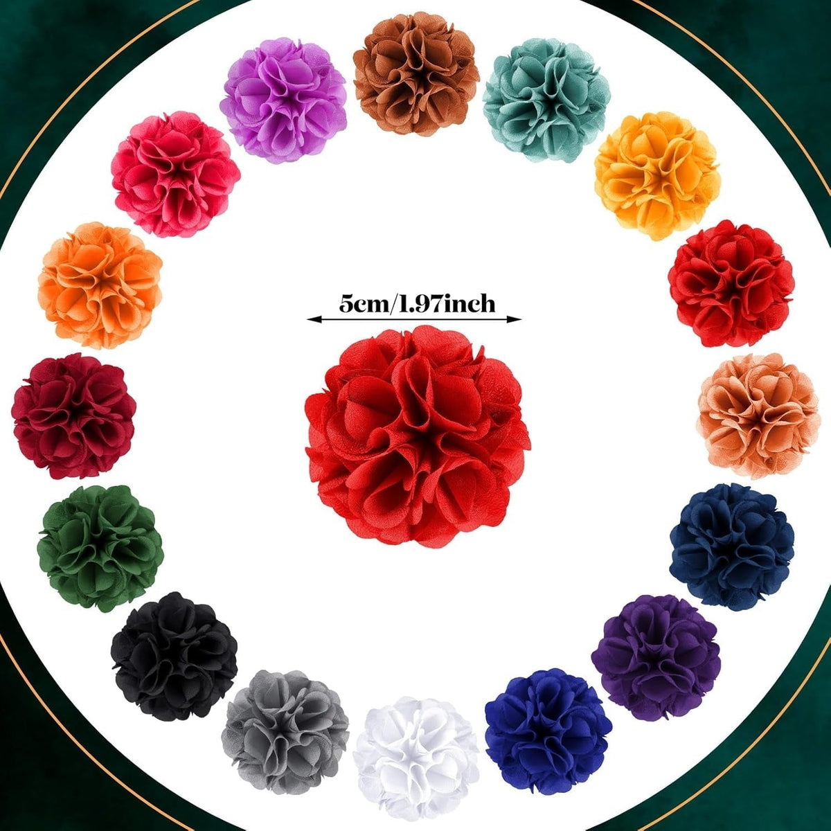 16 Pcs Lapel Flowers for Men Suits Flower Lapel Pins for Men Brooch Pins Handmade Satin Boutonniere
