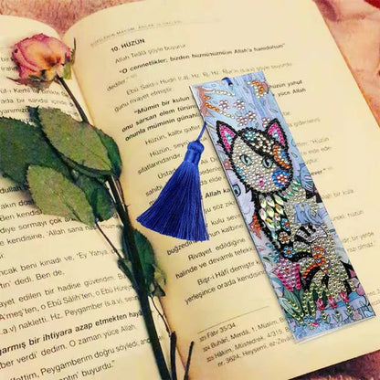 20 Types New Diy Leather Book Marks Special Shaped Diamond Painting Tassel Bookmarks Crafts Gifts For Christmas