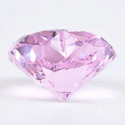 Heart Shape 80mm Crystal Diamond Paperweight  Art Glass Figurine Home Wedding Decor Collectible Gift Souvenir
