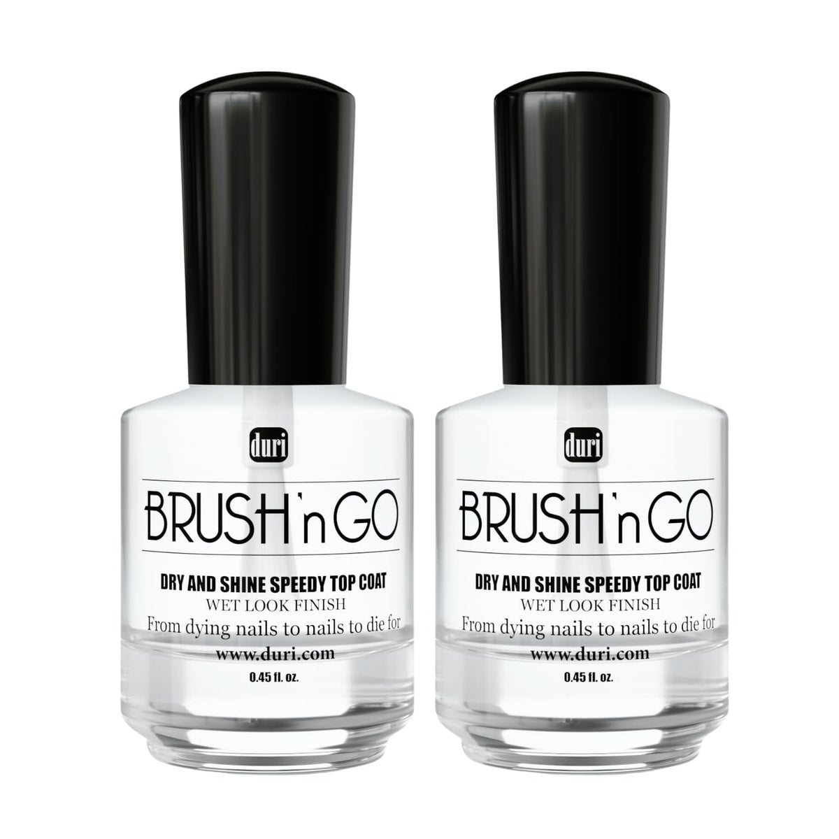 Brush'n Go Dry and Shine Speedy Top Coat, Fast Dry Top Coat Nail Polish - 0.45 fl.oz. (pack of 1)