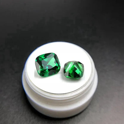 Emerald Natural AAAA 9.0Mm Colombia Emerald Corundum Spinel Square Shapes 5.70 Carats Jewelry Diy Green Gem AAAAA