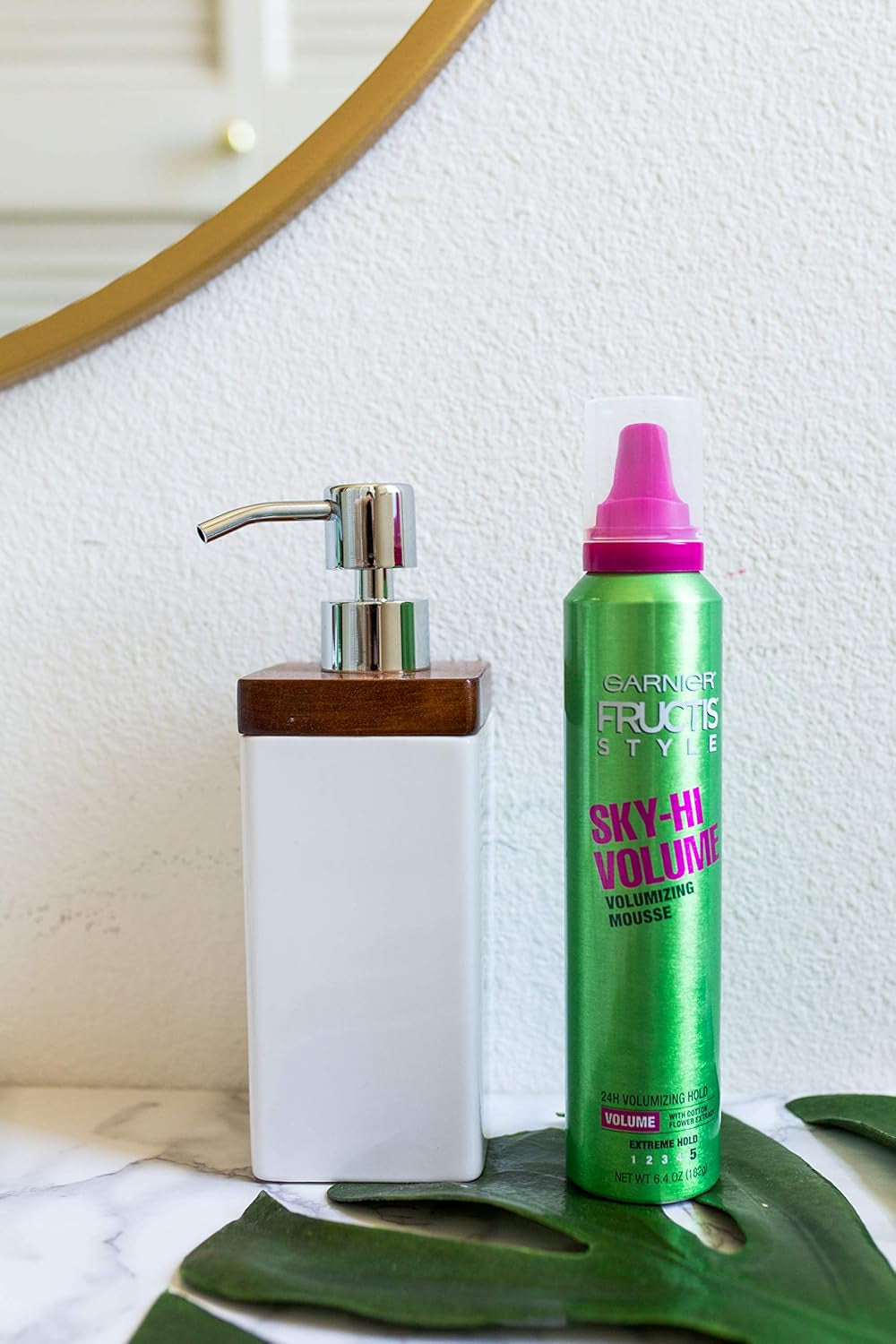 Fructis Style Sky-Hi Volume Mousse, Extreme Hold, 6.4 Oz, 3 Count (Packaging May Vary)