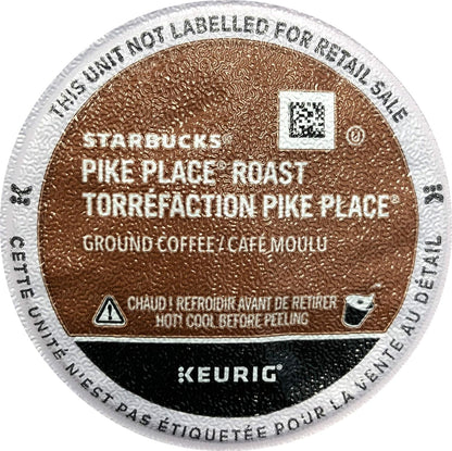 K-Cup Coffee Pods, Medium Roast Coffee, Pike Place Roast for Keurig Brewers, 100% Arabica, 6 boxes (60 pods total)