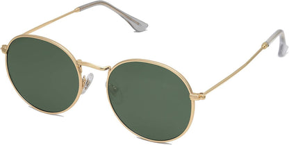 Small round Polarized Sunglasses for Women Men Classic Vintage Retro Shades UV400