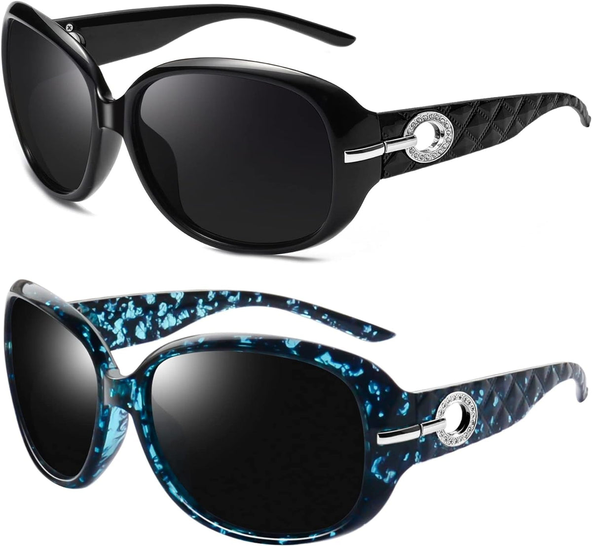 Big Sunglasses for Women Oversized Shades for Women Trendy Large Rectangle Sun Glasses UV Protection Sunnies