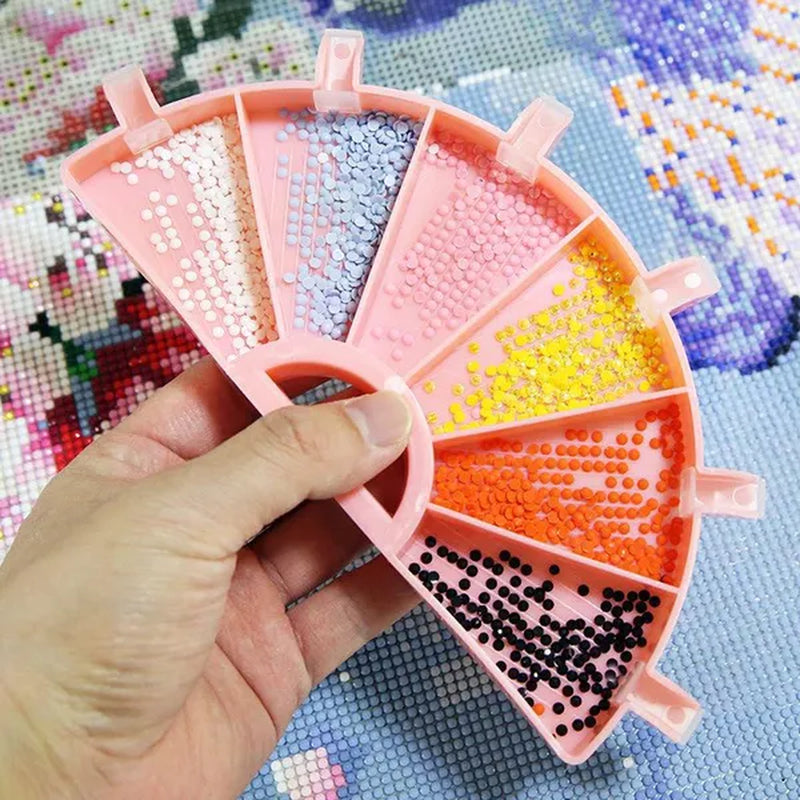 5D DIY Diamond Painting Tool Funnel Design Plastic Tray Diamond Embroidery Accessories Diamond Cross Stitch Tool Sets Bead Sorti
