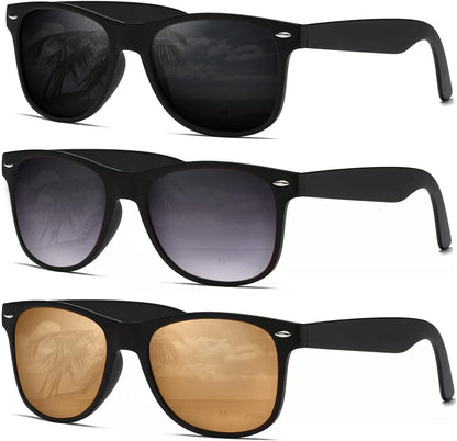 Sunglasses Men Polarized Sunglasses for Womens Trendy Retro Mirror Lens for Driving Fishing UV400 Protection