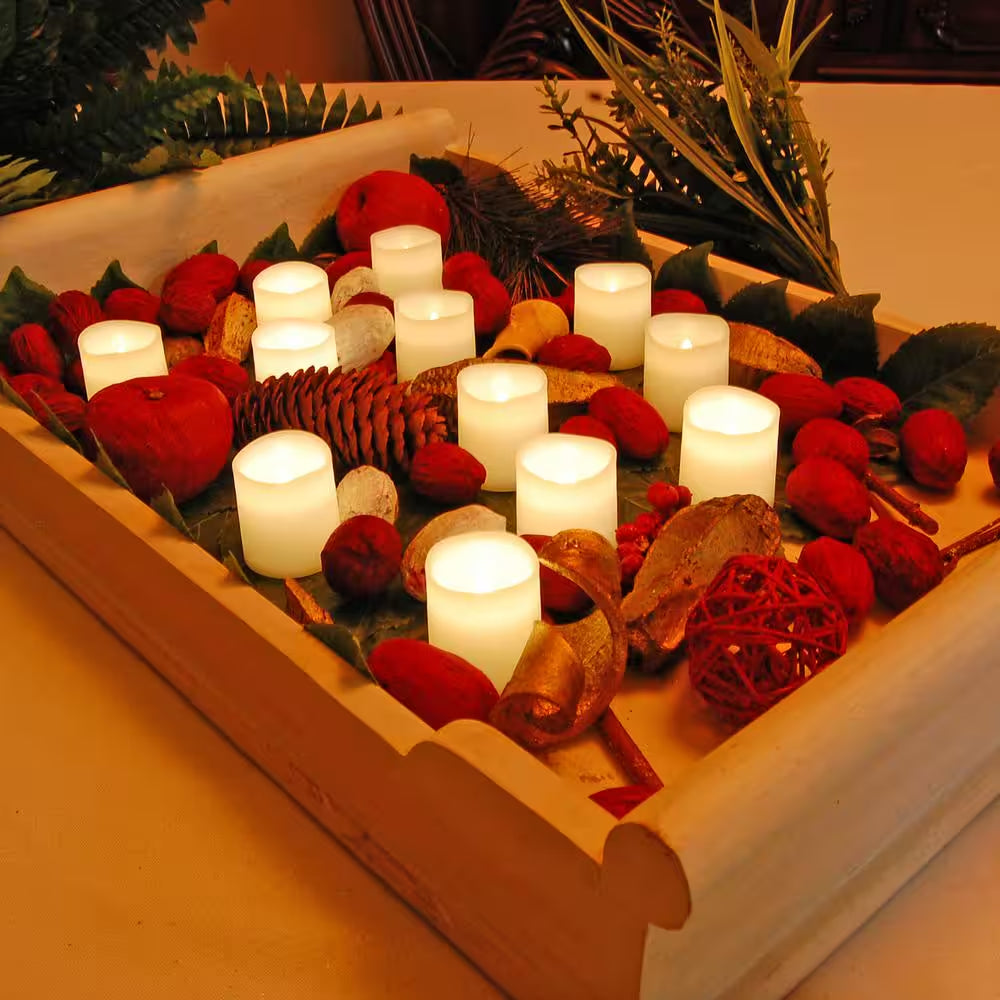 1.5 In. Warm White Votive LED Candle (Set of 12)