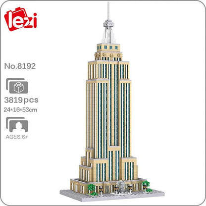 World Architecture Colosseum Leaning Tower Louvre Museum Cathedral Museum Church 3D Model DIY Mini Diamond Blocks Bricks Building Toy for Children Gift no Box