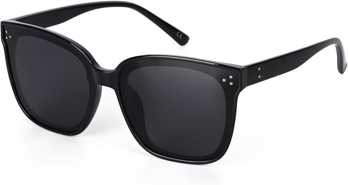 Sunglasses Womens, Oversized Pink Sunglasses for Women with Trendy Mirrored Lens UV400 Blocking